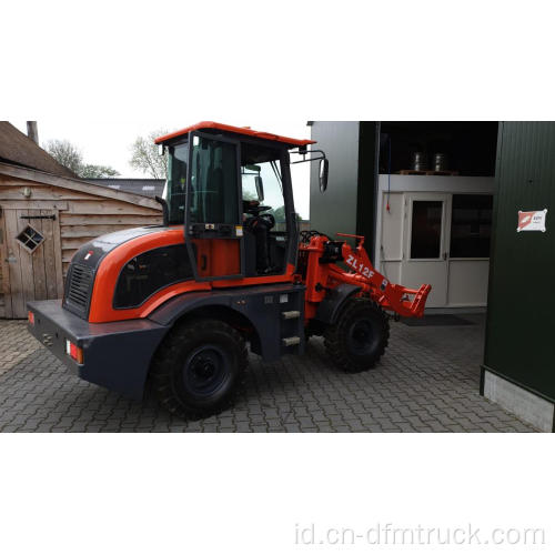 Konstruksi Mini 1.2 ton Wheel Loader 1m3 Bucket